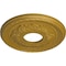 Ekena Millwork Palmetto Ceiling Medallion (Fits Canopies up to 4 7/8"), 12 1/8"OD x 3 1/2"ID x 1"P, Pharaohs Gold CM12PMPGS - alternate 4